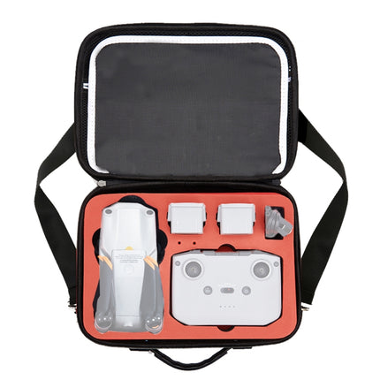 Portable Single Shoulder Storage Travel Carrying Cover Case Box with Baffle Separator for DJI Air 2S(Black + Red Liner)-garmade.com