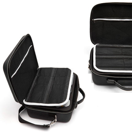Portable Single Shoulder Storage Travel Carrying Cover Case Box with Baffle Separator for DJI Air 2S(Black + Red Liner)-garmade.com