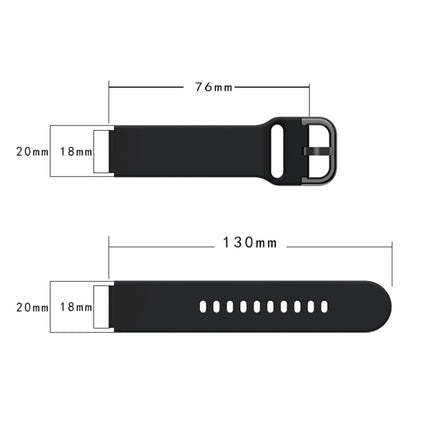 For Xiaomi Mi Watch Electroplating Buckle Silicone Replacement Strap Watchband(Rock Cyan)-garmade.com