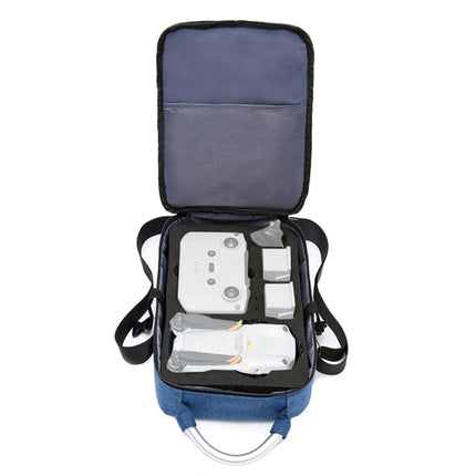 Shockproof Waterproof Single Shoulder Storage Travel Carrying Cover Case Box for DJI Air 2S(Blue+Black Liner)-garmade.com