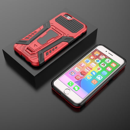 War Chariot Series Armor All-inclusive Shockproof PC + TPU Protective Case with Invisible Holder For iPhone 6(Red)-garmade.com