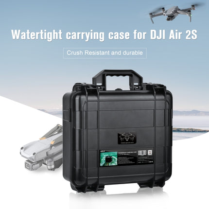 STARTRC 1109505 Drone Remote Control Waterproof Shockproof ABS Sealed Storage Box for DJI Air 2S / Air 2(Black)-garmade.com