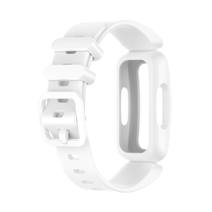 For Fitbit Inspire 2 Silicone Replacement Strap Watchband(White)-garmade.com