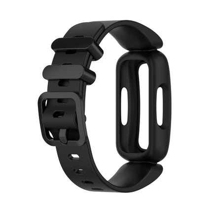 For Fitbit Inspire 2 Silicone Replacement Strap Watchband(Black)-garmade.com