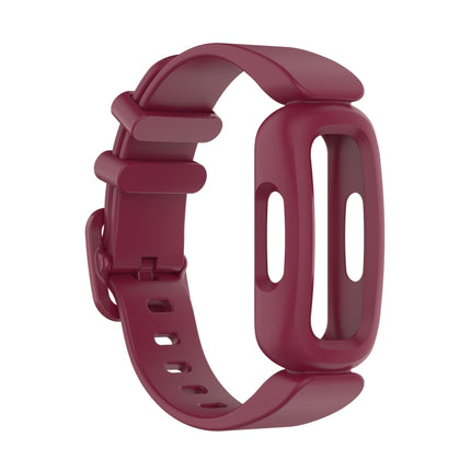 For Fitbit Inspire 2 Silicone Replacement Strap Watchband(Wine Red)-garmade.com
