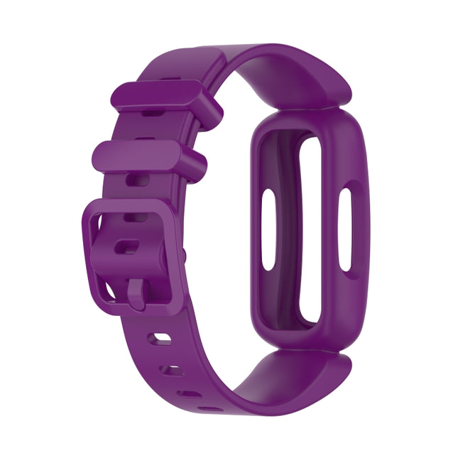 For Fitbit Inspire 2 Silicone Replacement Strap Watchband(Purple)-garmade.com