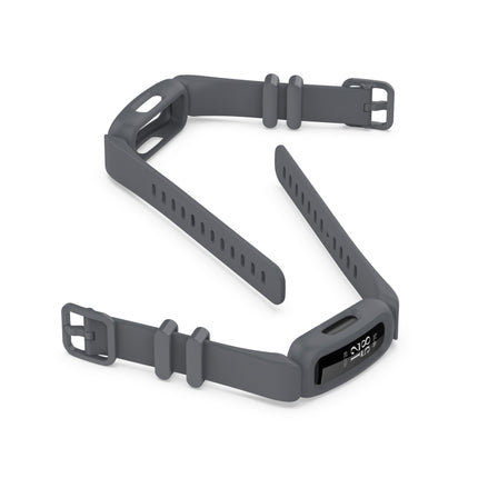 For Fitbit Inspire 2 Silicone Replacement Strap Watchband(Dark Grey)-garmade.com
