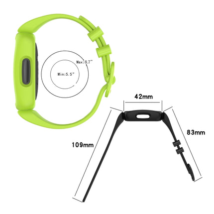 For Fitbit Inspire 2 Silicone Replacement Strap Watchband(Lime Green)-garmade.com