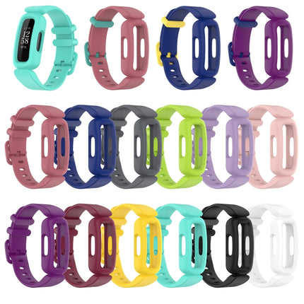 For Fitbit Inspire 2 Silicone Replacement Strap Watchband(Watermelon Red+Green)-garmade.com