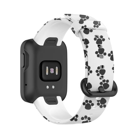 For Xiaomi Mi Watch Lite / Redmi Watch Silicone Printing Replacement Watchband(Footprint)-garmade.com