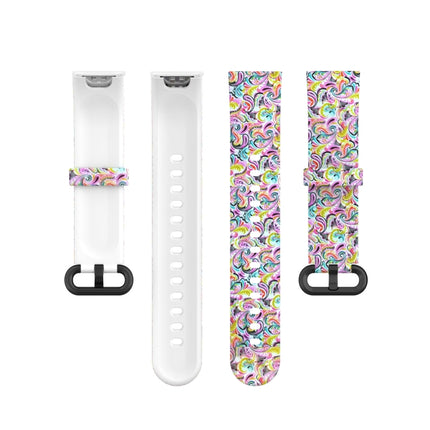 For Xiaomi Mi Watch Lite / Redmi Watch Silicone Printing Replacement Watchband(Facial Makeup)-garmade.com
