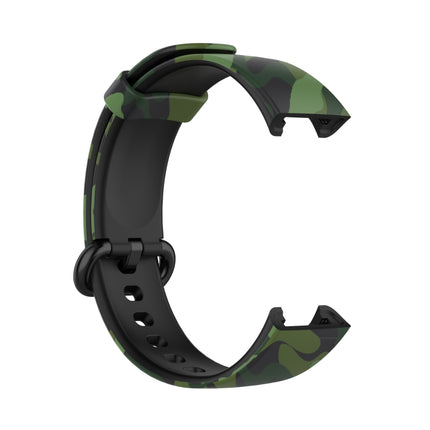 For Xiaomi Mi Watch Lite / Redmi Watch Silicone Printing Replacement Watchband(Camouflage Green)-garmade.com