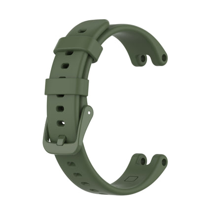 For Garmin Lily Silicone Replacement Strap Watchband with Dismantling Tools(Dark Green)-garmade.com