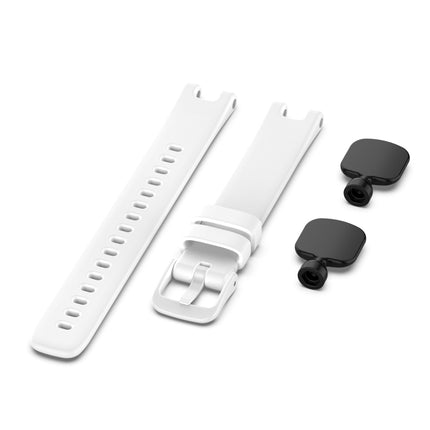 For Garmin Lily Silicone Replacement Strap Watchband with Dismantling Tools(White)-garmade.com