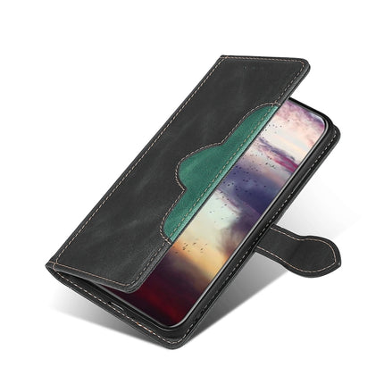 For Samsung Galaxy Note10 Stitching Skin Feel Magnetic Buckle Horizontal Flip PU Leather Case with Holder & Card Slots & Wallet(Black)-garmade.com