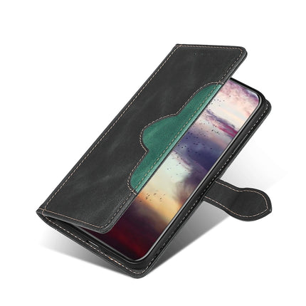 For Samsung Galaxy S21+ 5G Stitching Skin Feel Magnetic Buckle Horizontal Flip PU Leather Case with Holder & Card Slots & Wallet(Black)-garmade.com