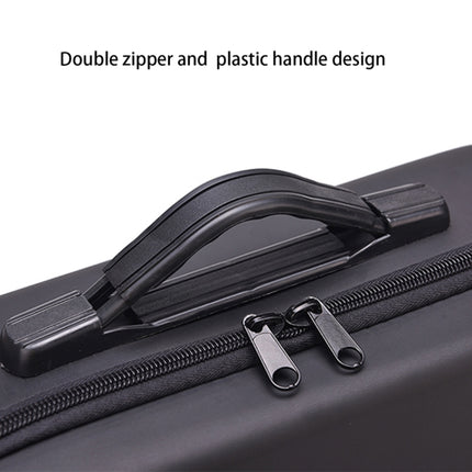 Portable Single Shoulder Storage Travel Carrying PU Cover Case Box for DJI Air 2S(Black + Red Liner)-garmade.com