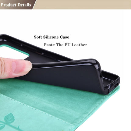 For Samsung Galaxy S21 5G Rose Embossed Horizontal Flip PU Leather Case with Holder & Card Slots & Wallet(Green)-garmade.com