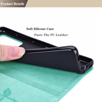 For Samsung Galaxy S21+ 5G Rose Embossed Horizontal Flip PU Leather Case with Holder & Card Slots & Wallet(Green)-garmade.com