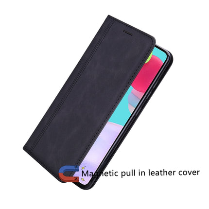 For Samsung Galaxy S21 5G Frosted Business Magnetic Horizontal Flip PU Leather Case with Holder & Card Slot & Lanyard(Black)-garmade.com