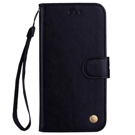 For Samsung Galaxy S21 Ultra 5G Business Style Oil Wax Texture Horizontal Flip Leather Case with Holder & Card Slots & Wallet(Black)-garmade.com