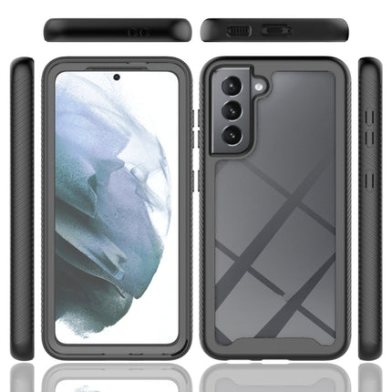For Samsung Galaxy S21 5G Starry Sky Full Body Hybrid Shockproof Phone Case(Sky Blue)-garmade.com