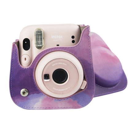 Painted Series Camera Bag with Shoulder Strap for Fujifilm Instax mini 11(Fantasy Cloud)-garmade.com