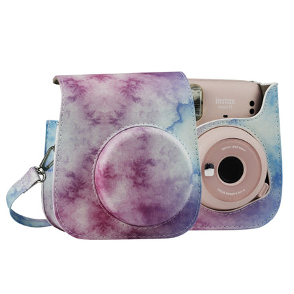 Painted Series Camera Bag with Shoulder Strap for Fujifilm Instax mini 11(Blue Pastel)-garmade.com