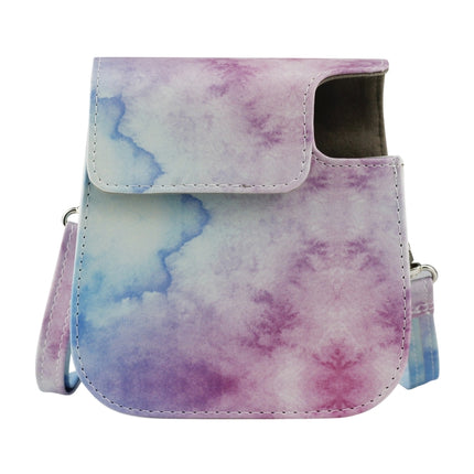 Painted Series Camera Bag with Shoulder Strap for Fujifilm Instax mini 11(Blue Pastel)-garmade.com