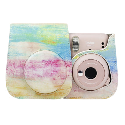Painted Series Camera Bag with Shoulder Strap for Fujifilm Instax mini 11(Oil Paint)-garmade.com