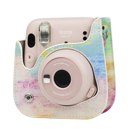 Painted Series Camera Bag with Shoulder Strap for Fujifilm Instax mini 11(Oil Paint)-garmade.com