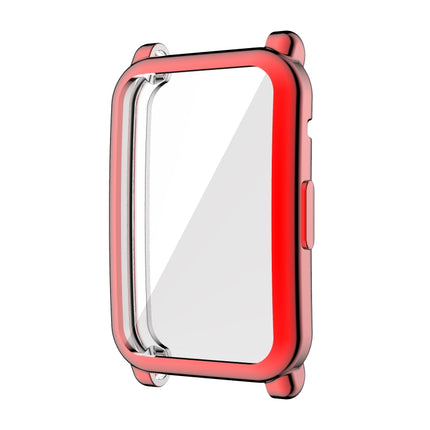 For Honor Watch ES Full Coverage TPU Electroplating Protective Case(Red)-garmade.com