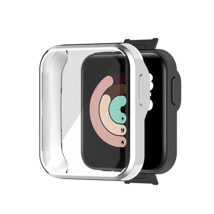 For Xiaomi Mi Watch Lite / Redmi Watch Full Coverage TPU Electroplating Protective Case(Silver)-garmade.com