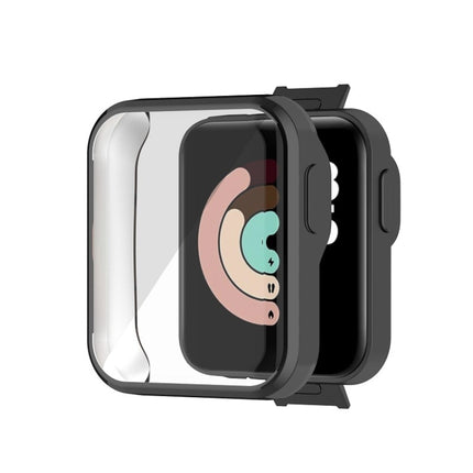 For Xiaomi Mi Watch Lite / Redmi Watch Full Coverage TPU Electroplating Protective Case(Black)-garmade.com