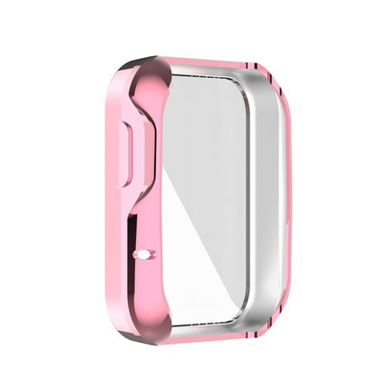 For Xiaomi Mi Watch Lite / Redmi Watch Full Coverage TPU Electroplating Protective Case(Pink)-garmade.com