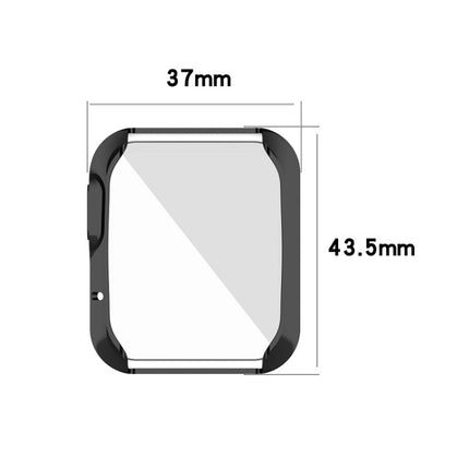 For Xiaomi Mi Watch Lite / Redmi Watch Full Coverage TPU Electroplating Protective Case(Transparent)-garmade.com