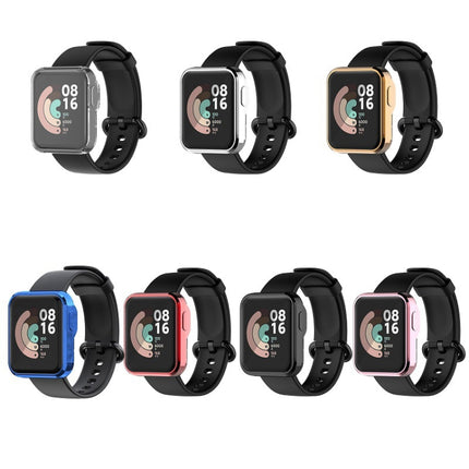 For Xiaomi Mi Watch Lite / Redmi Watch Full Coverage TPU Electroplating Protective Case(Pink)-garmade.com