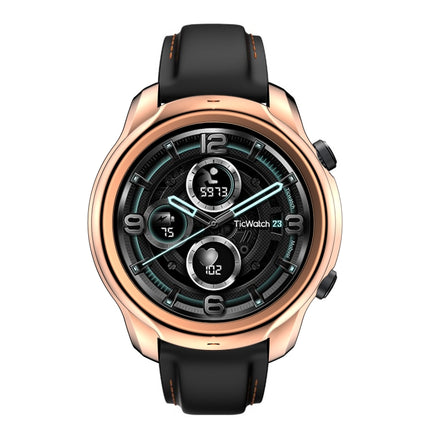 For TicWatch Pro 3 TPU Electroplating Frame Protective Case(Rose Gold)-garmade.com