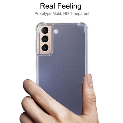 For Samsung Galaxy S21+ 5G Four-Corner Shockproof Ultra-thin TPU Case(Transparent)-garmade.com