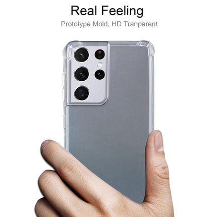 For Samsung Galaxy S21 Ultra 5G Four-Corner Shockproof Ultra-thin TPU Case(Transparent)-garmade.com