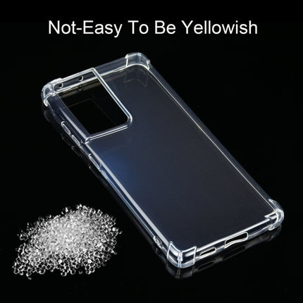 For Samsung Galaxy S21 Ultra 5G Four-Corner Shockproof Ultra-thin TPU Case(Transparent)-garmade.com