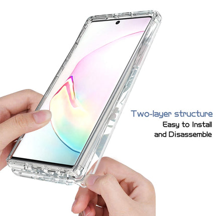 For Samsung Galaxy Note 10 2 in 1 High Transparent Painted Shockproof PC + TPU Protective Case(Banana Leaf)-garmade.com