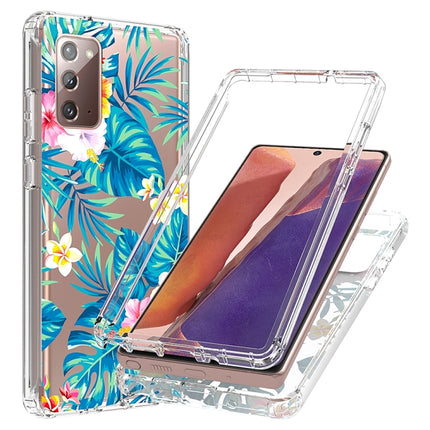 For Samsung Galaxy Note20 2 in 1 High Transparent Painted Shockproof PC + TPU Protective Case(Banana Leaf)-garmade.com