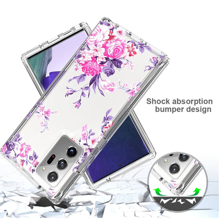 For Samsung Galaxy Note20 Ultra 2 in 1 High Transparent Painted Shockproof PC + TPU Protective Case(Rose)-garmade.com