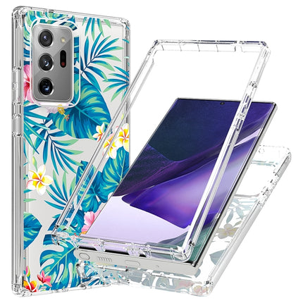 For Samsung Galaxy Note20 Ultra 2 in 1 High Transparent Painted Shockproof PC + TPU Protective Case(Banana Leaf)-garmade.com