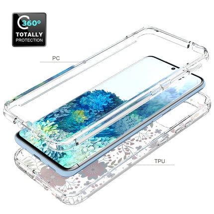 For Samsung Galaxy S20 2 in 1 High Transparent Painted Shockproof PC + TPU Protective Case(Small Floral)-garmade.com