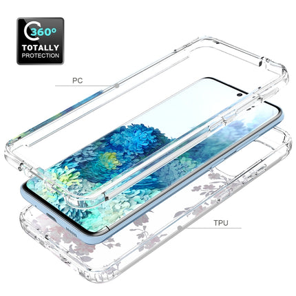 For Samsung Galaxy S20 2 in 1 High Transparent Painted Shockproof PC + TPU Protective Case(Rose)-garmade.com