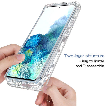 For Samsung Galaxy S20+ 2 in 1 High Transparent Painted Shockproof PC + TPU Protective Case(Small Floral)-garmade.com