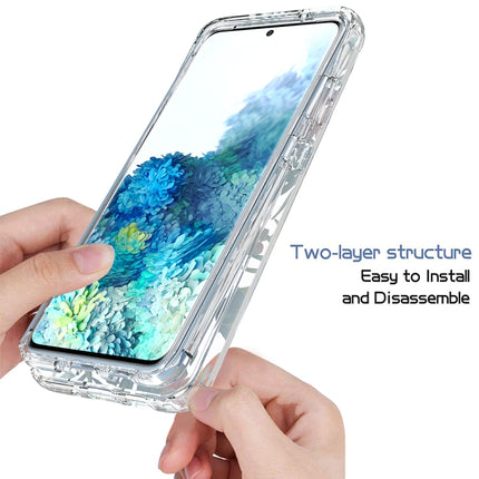 For Samsung Galaxy S20+ 2 in 1 High Transparent Painted Shockproof PC + TPU Protective Case(Banana Leaf)-garmade.com