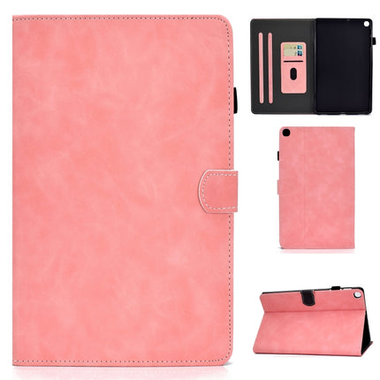 For Samsung Galaxy Tab A7 Lite T220 Cowhide Texture Horizontal Flip Leather Case with Holder & Card Slots & Pen Slot(Rose Gold)-garmade.com